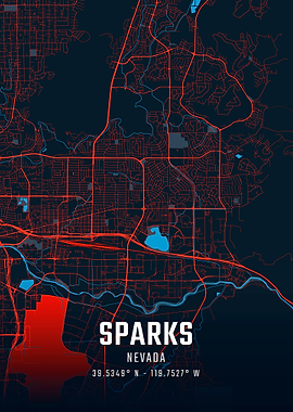 Sparks Nevada City Map