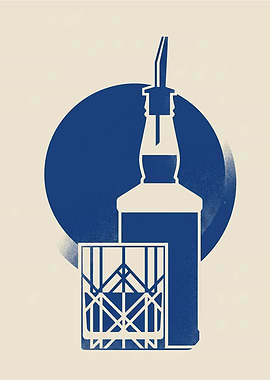 Minimalist Barware Illustration