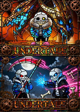Undertale Stained Glass Art
