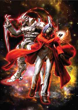 Anime characters in space