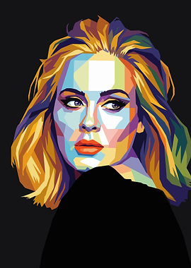 Pop Art Portrait of Adele