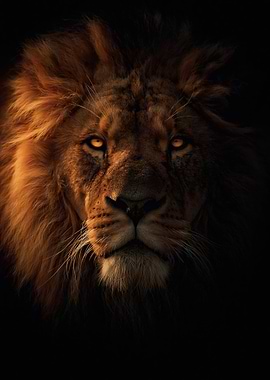 Majestic Lion Portrait