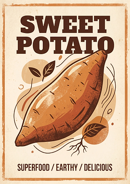 Sweet Potato Superfood Poster
