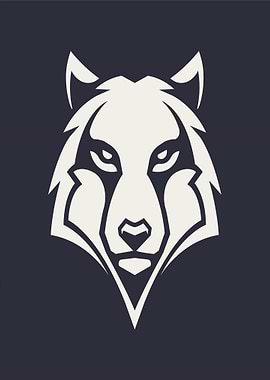 Stylized Wolf Head