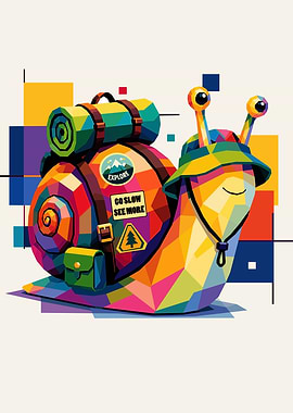 Go Slow, See More - Vibrant Snail Jurney