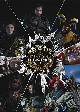 Crimson Desert Game Characters Collage