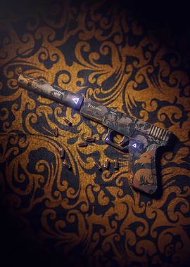 Pistol with Fox Skin and Bullets