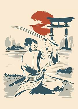 Samurai Warrior Under the Sun