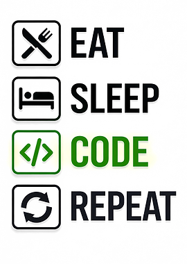 Eat Sleep Code Repeat