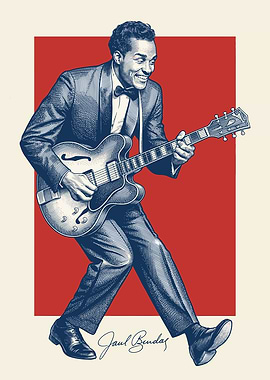 Chuck Berry Playing Guitar