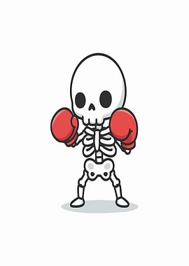 Cute Skeleton Boxer