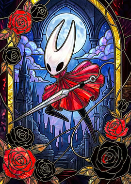 Hornet in Stained Glass Style