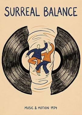 Surreal Balance Music & Motion 1974 Poster