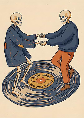 Skeletons Dancing on a Vinyl Record