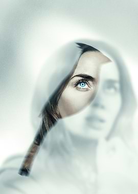 Woman's Eye Reflected in a Mirror