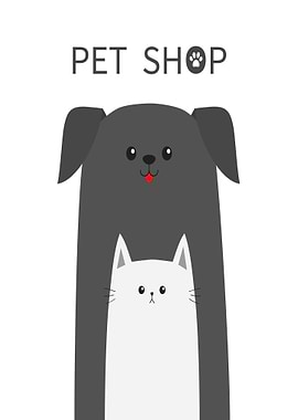 Cute Dog and Cat Pet Shop