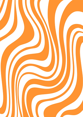 Orange and White Swirl Pattern