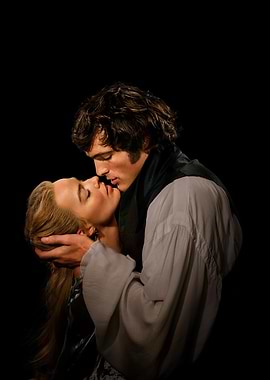 Romantic Couple Kissing