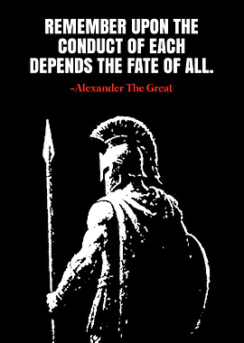 Alexander the Great Quote Spartan Warrior