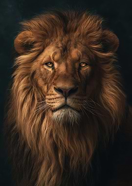 Majestic Lion Portrait