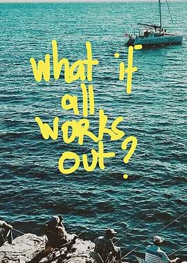 What if all works out text art