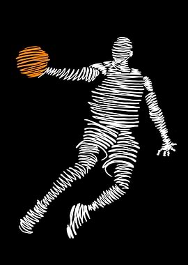 Basketball Player Dribbling