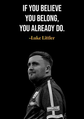 Luke Littler inspirational quote
