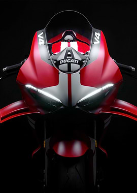 Ducati V4 Motorcycle Front View