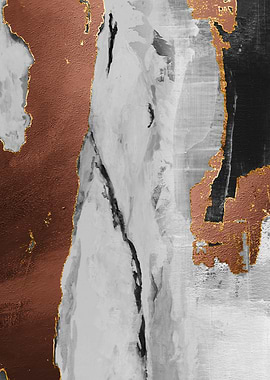 Abstract Copper and Marble Texture
