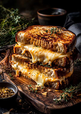 Gourmet Grilled Cheese Sandwich