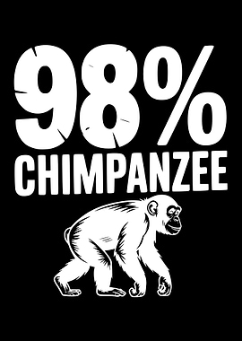 98% Chimpanzee Graphic