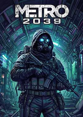Metro 2039 Soldier in Tunnel