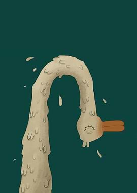 Melting Duck Illustration