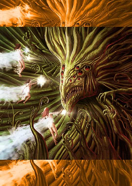 Fairy Battle Against a Forest Monster