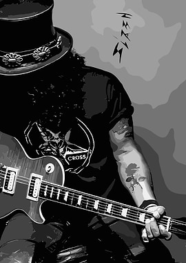 Slash Playing Guitar