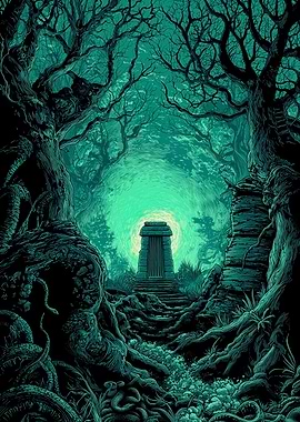 Mysterious Forest Entrance