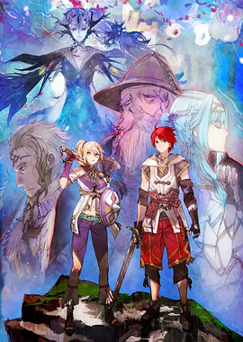 Fantasy Characters in a Mystical Landscape