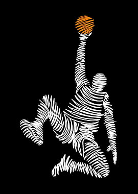 Basketball Player Dunking