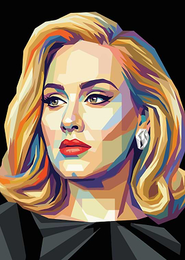 Pop Art Portrait of Adele