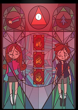 Gravity Falls Stained Glass Art