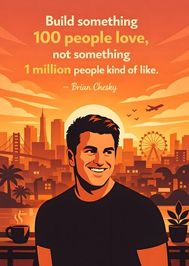 Brian Chesky quote about building something loved