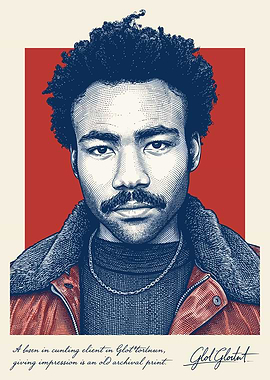 Donald Glover Portrait Poster