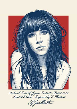 Carly Rae Jepsen Engraved Portrait