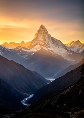 Majestic Mountain Sunrise