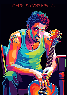 Chris Cornell with Guitar