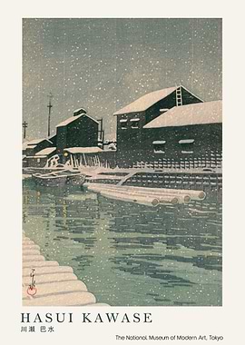 Hasui Kawase Winter Snow Scene