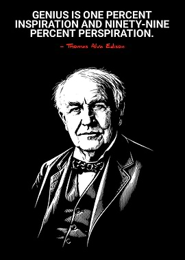 Thomas Edison Genius Quote