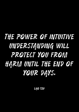 Lao Tzu quote on intuitive understanding
