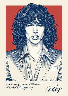 Conan Gray Musical Portrait Engraving