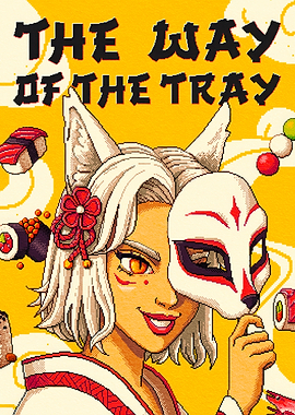 Kitsune Girl with Sushi